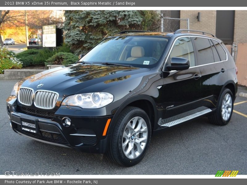 Black Sapphire Metallic / Sand Beige 2013 BMW X5 xDrive 35i Premium