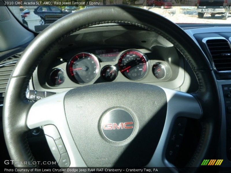 Red Jewel Tintcoat / Ebony 2010 GMC Acadia SLT AWD