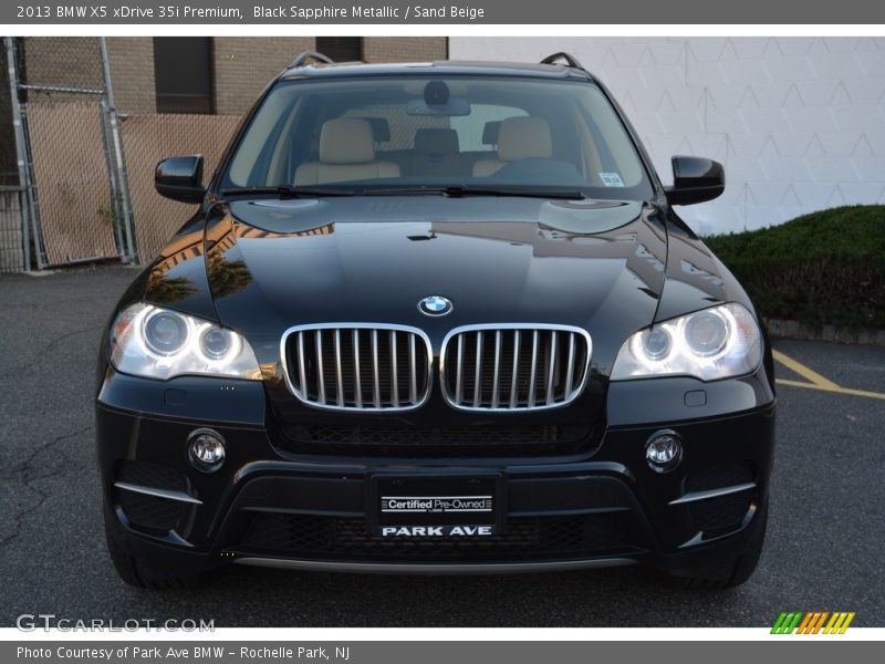 Black Sapphire Metallic / Sand Beige 2013 BMW X5 xDrive 35i Premium