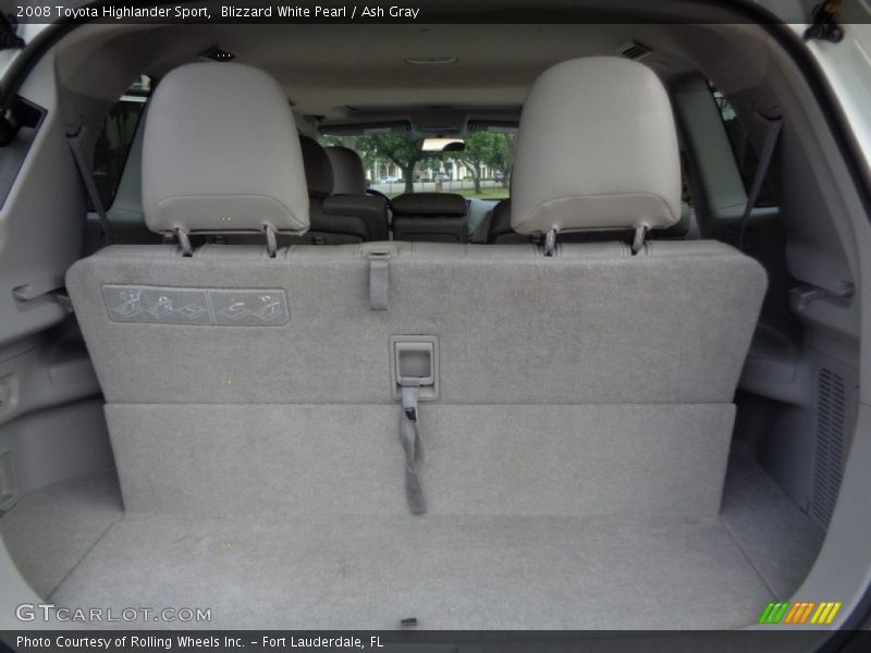 Blizzard White Pearl / Ash Gray 2008 Toyota Highlander Sport