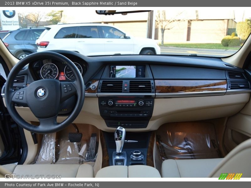 Black Sapphire Metallic / Sand Beige 2013 BMW X5 xDrive 35i Premium