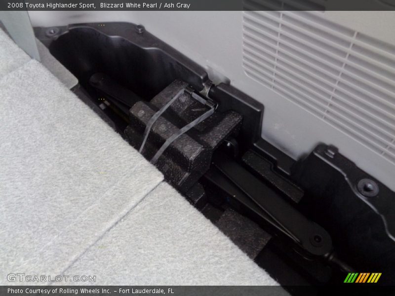 Blizzard White Pearl / Ash Gray 2008 Toyota Highlander Sport