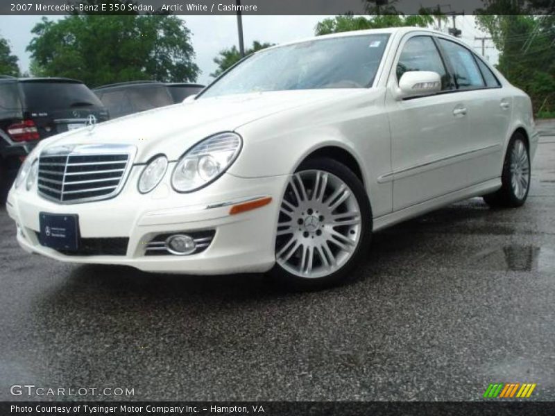 Arctic White / Cashmere 2007 Mercedes-Benz E 350 Sedan