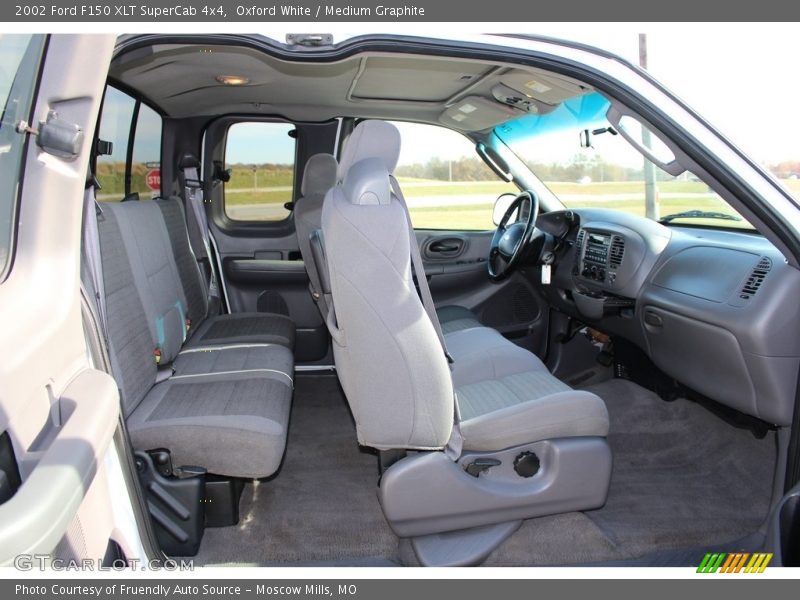 Oxford White / Medium Graphite 2002 Ford F150 XLT SuperCab 4x4