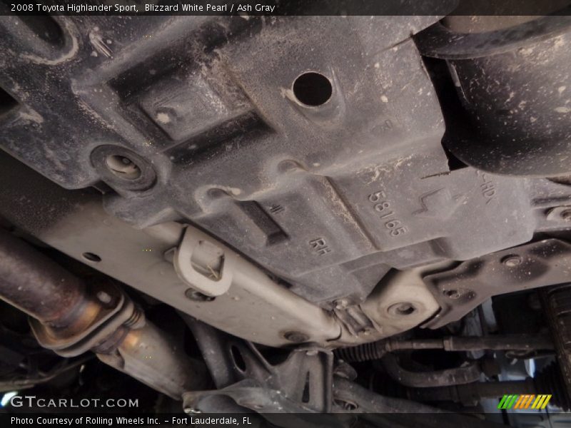 Blizzard White Pearl / Ash Gray 2008 Toyota Highlander Sport