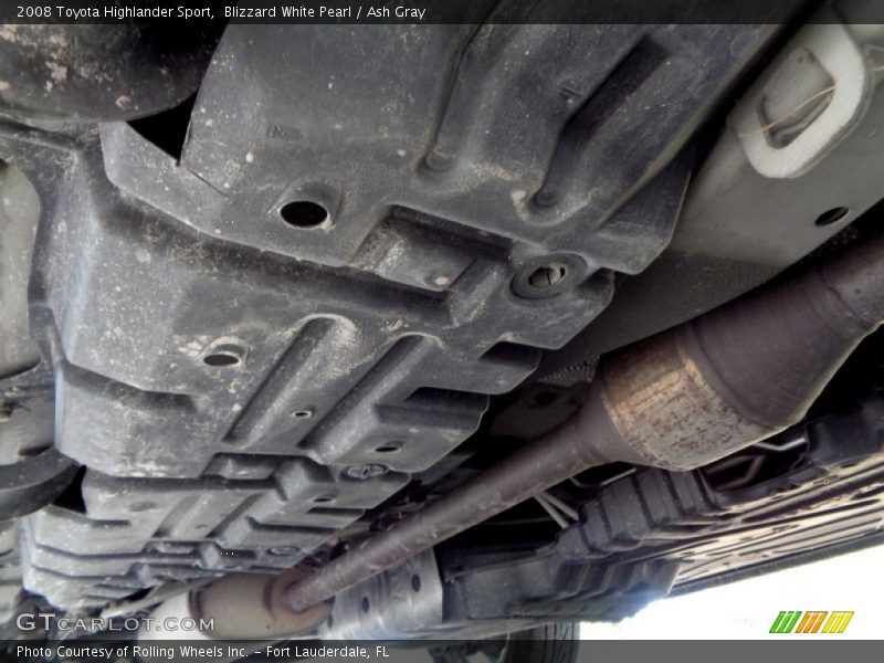 Blizzard White Pearl / Ash Gray 2008 Toyota Highlander Sport