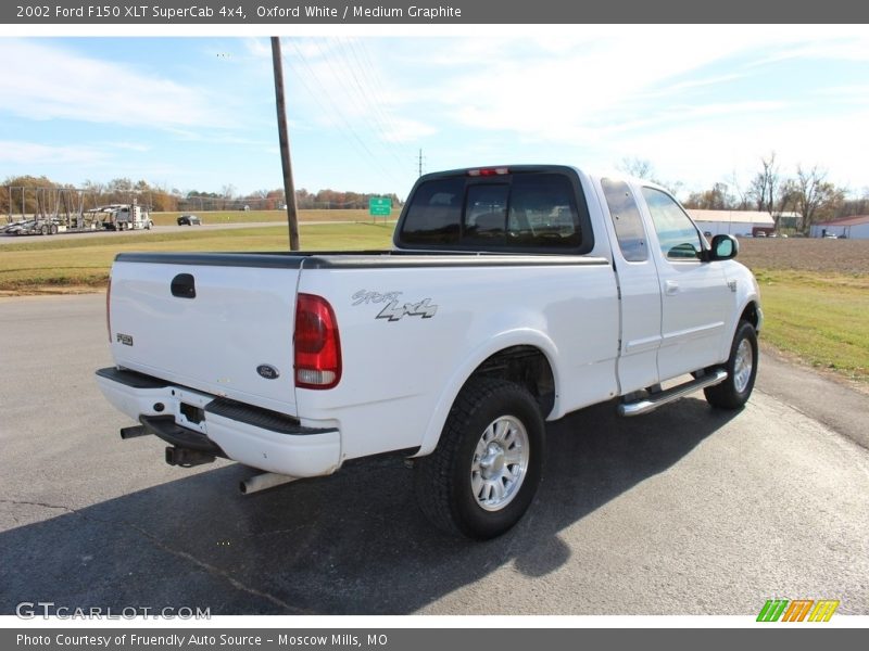 Oxford White / Medium Graphite 2002 Ford F150 XLT SuperCab 4x4