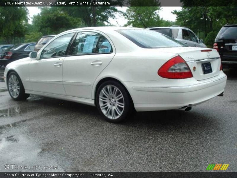 Arctic White / Cashmere 2007 Mercedes-Benz E 350 Sedan
