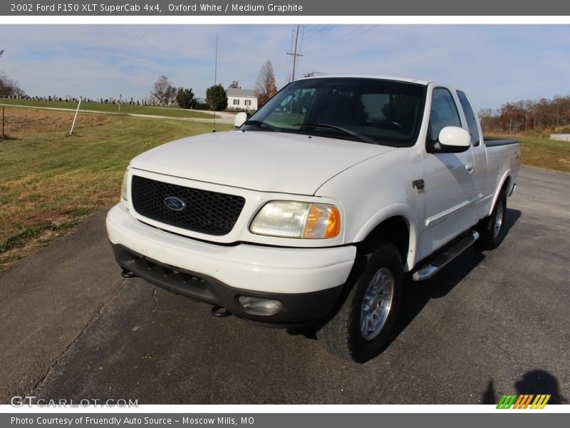 Oxford White / Medium Graphite 2002 Ford F150 XLT SuperCab 4x4
