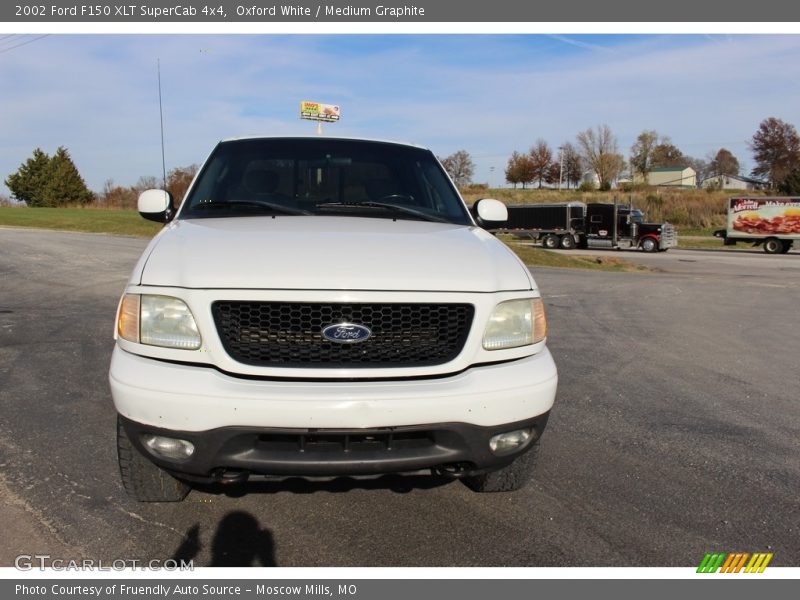 Oxford White / Medium Graphite 2002 Ford F150 XLT SuperCab 4x4