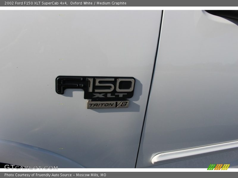 Oxford White / Medium Graphite 2002 Ford F150 XLT SuperCab 4x4