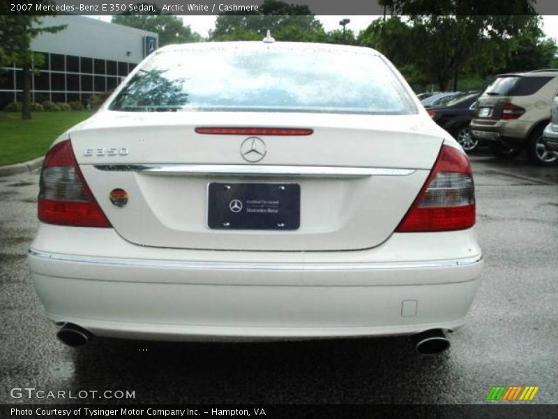 Arctic White / Cashmere 2007 Mercedes-Benz E 350 Sedan