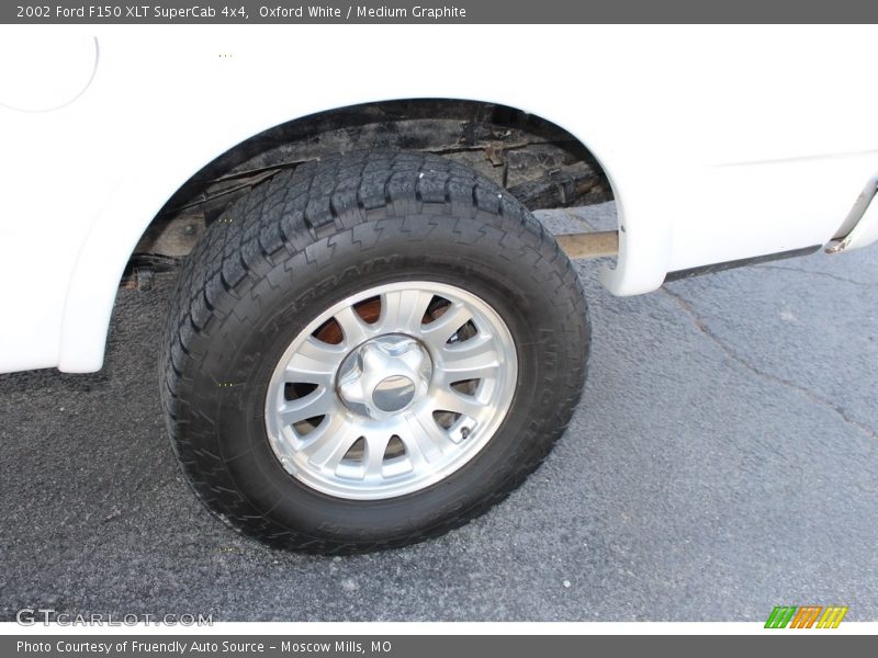 Oxford White / Medium Graphite 2002 Ford F150 XLT SuperCab 4x4