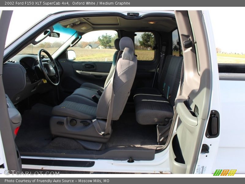 Oxford White / Medium Graphite 2002 Ford F150 XLT SuperCab 4x4
