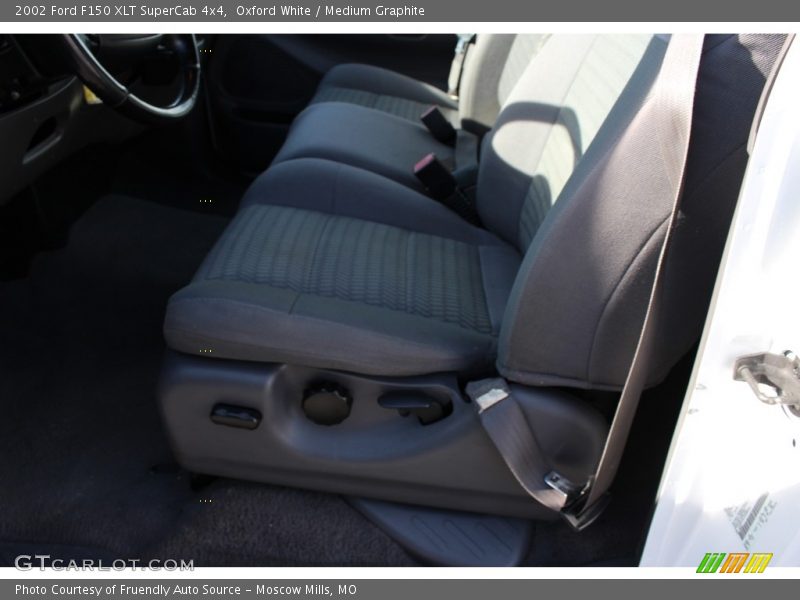 Oxford White / Medium Graphite 2002 Ford F150 XLT SuperCab 4x4