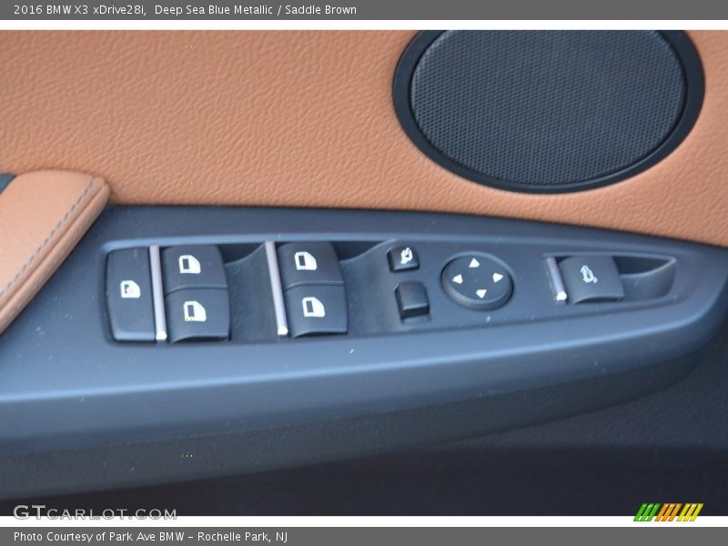 Deep Sea Blue Metallic / Saddle Brown 2016 BMW X3 xDrive28i