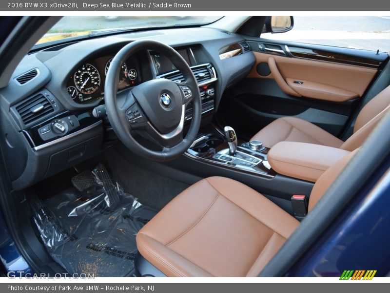 Deep Sea Blue Metallic / Saddle Brown 2016 BMW X3 xDrive28i