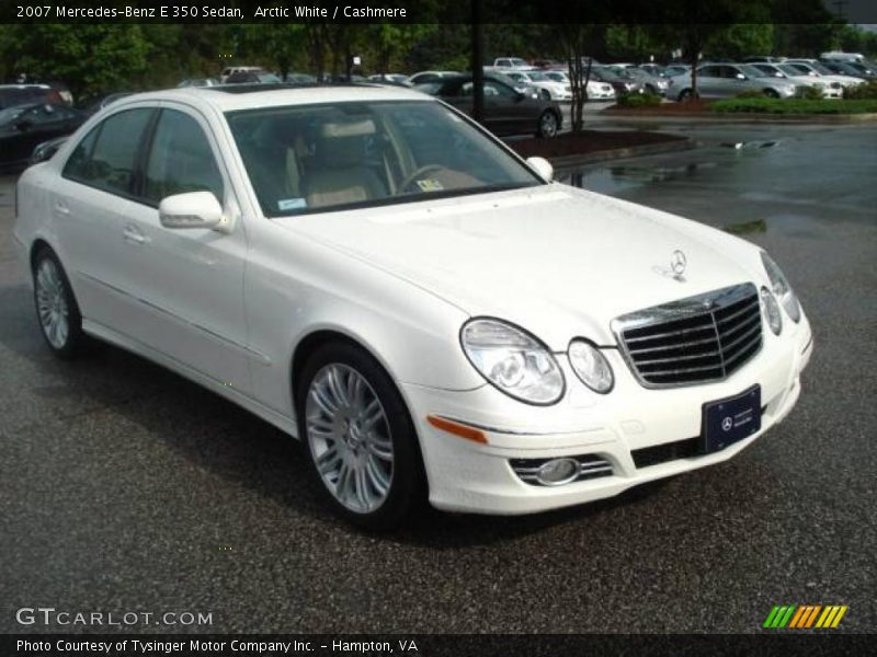 Arctic White / Cashmere 2007 Mercedes-Benz E 350 Sedan