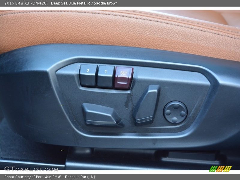 Deep Sea Blue Metallic / Saddle Brown 2016 BMW X3 xDrive28i