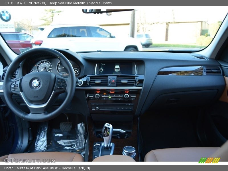 Deep Sea Blue Metallic / Saddle Brown 2016 BMW X3 xDrive28i