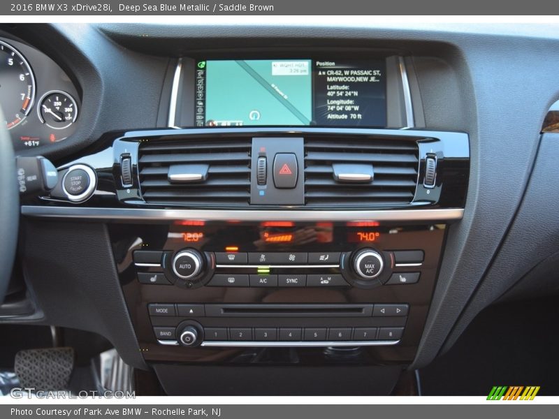Deep Sea Blue Metallic / Saddle Brown 2016 BMW X3 xDrive28i