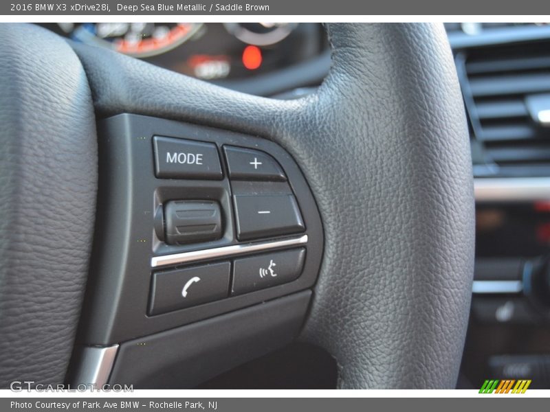 Deep Sea Blue Metallic / Saddle Brown 2016 BMW X3 xDrive28i