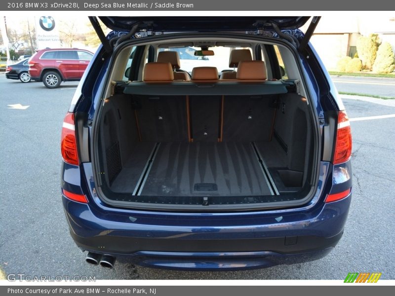 Deep Sea Blue Metallic / Saddle Brown 2016 BMW X3 xDrive28i