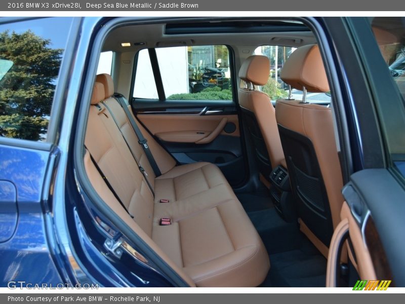 Deep Sea Blue Metallic / Saddle Brown 2016 BMW X3 xDrive28i