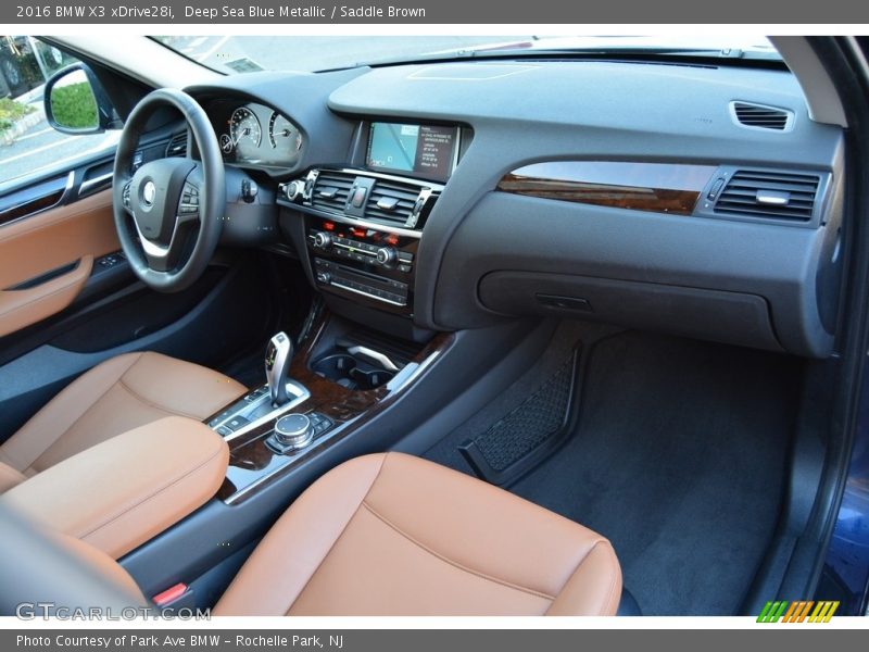 Deep Sea Blue Metallic / Saddle Brown 2016 BMW X3 xDrive28i
