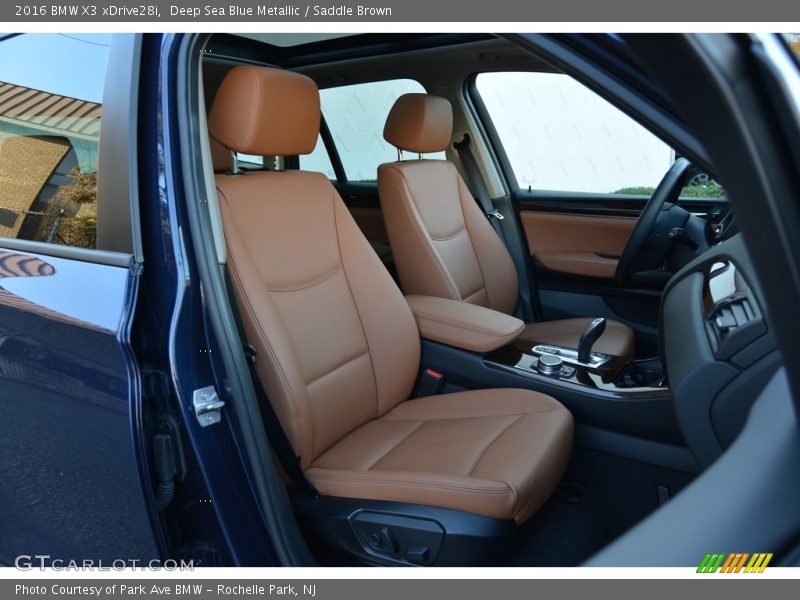 Deep Sea Blue Metallic / Saddle Brown 2016 BMW X3 xDrive28i