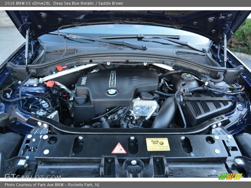 Deep Sea Blue Metallic / Saddle Brown 2016 BMW X3 xDrive28i