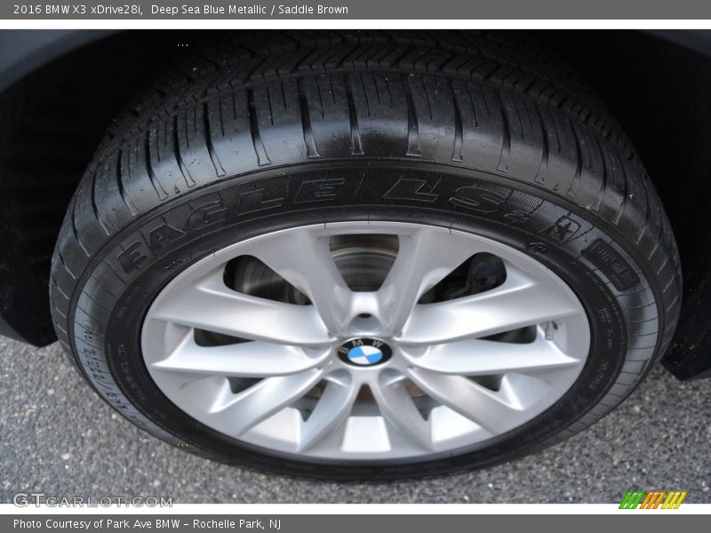 Deep Sea Blue Metallic / Saddle Brown 2016 BMW X3 xDrive28i