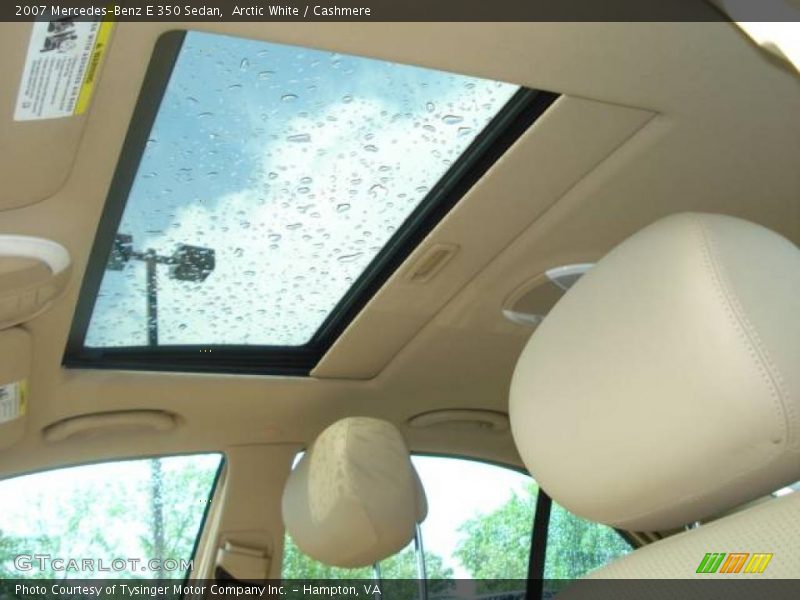 Arctic White / Cashmere 2007 Mercedes-Benz E 350 Sedan