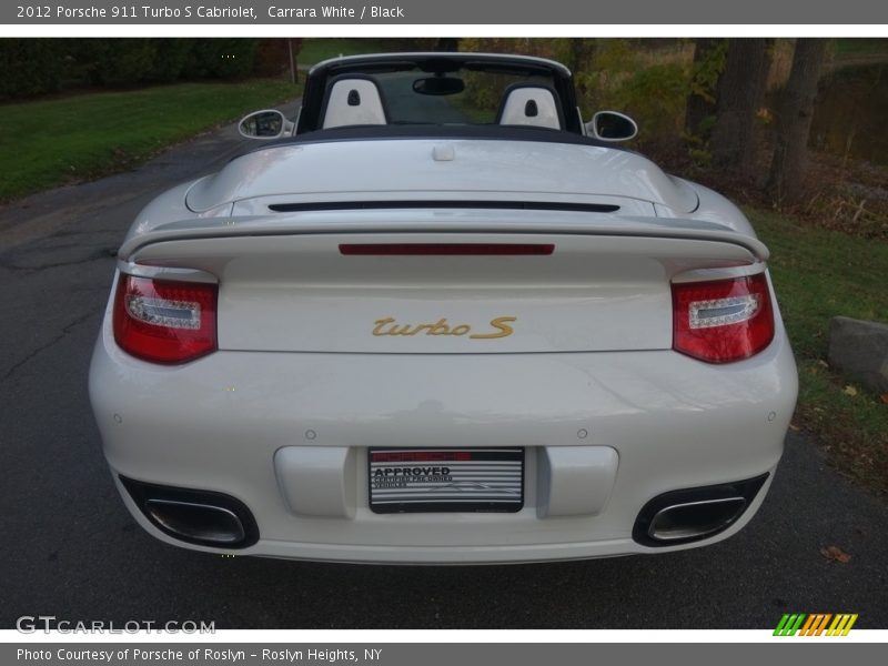 Carrara White / Black 2012 Porsche 911 Turbo S Cabriolet