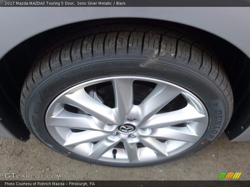 Sonic Silver Metallic / Black 2017 Mazda MAZDA3 Touring 5 Door