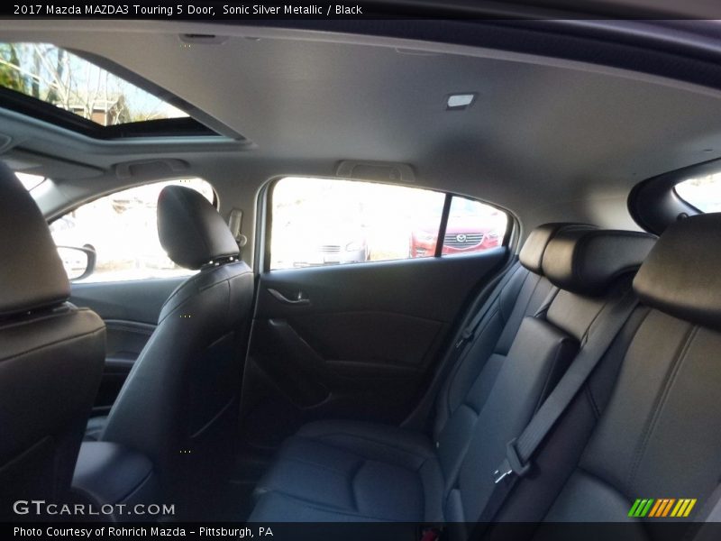 Sonic Silver Metallic / Black 2017 Mazda MAZDA3 Touring 5 Door