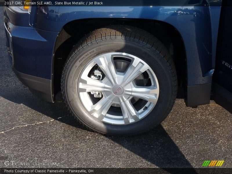 Slate Blue Metallic / Jet Black 2017 GMC Terrain SLE AWD