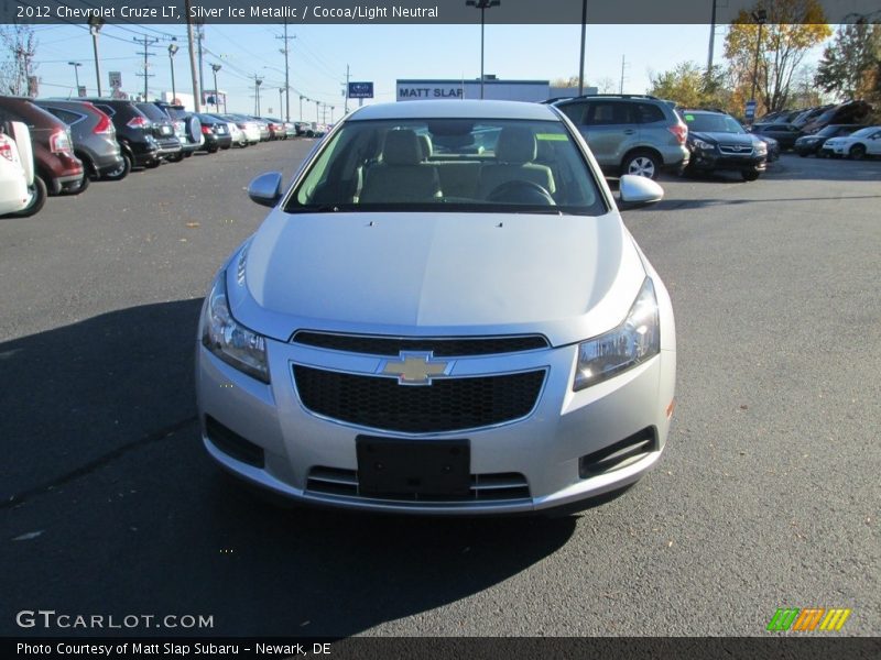 Silver Ice Metallic / Cocoa/Light Neutral 2012 Chevrolet Cruze LT