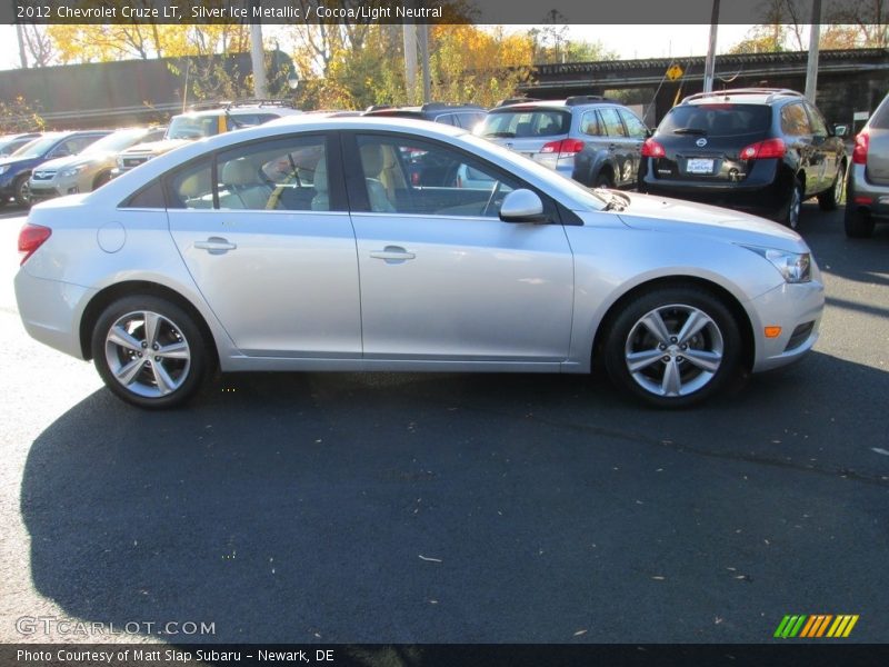 Silver Ice Metallic / Cocoa/Light Neutral 2012 Chevrolet Cruze LT