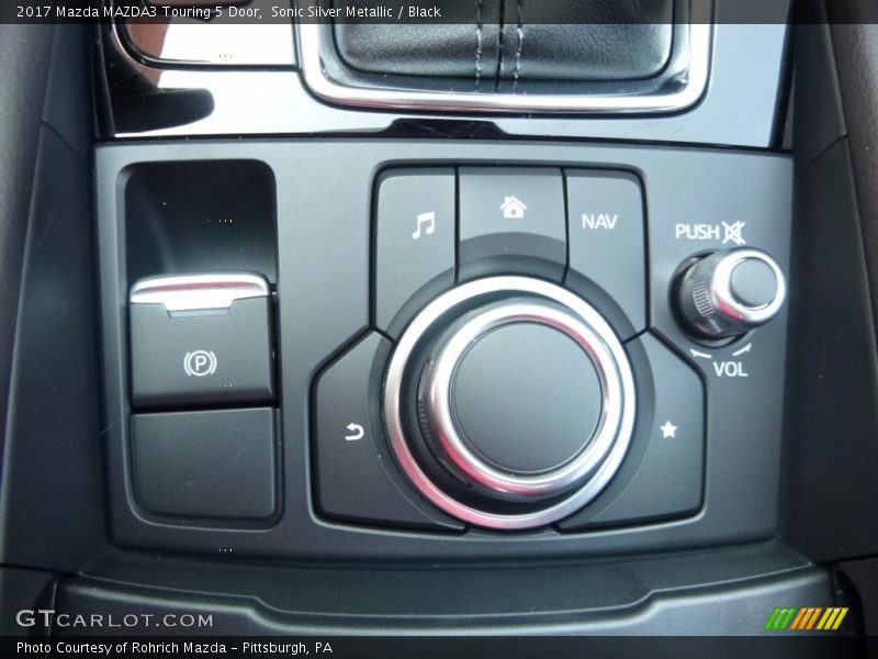 Sonic Silver Metallic / Black 2017 Mazda MAZDA3 Touring 5 Door