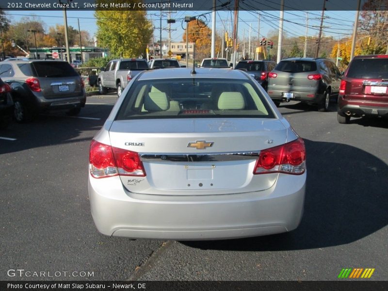 Silver Ice Metallic / Cocoa/Light Neutral 2012 Chevrolet Cruze LT