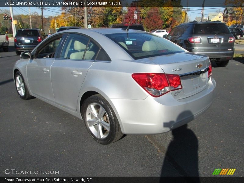 Silver Ice Metallic / Cocoa/Light Neutral 2012 Chevrolet Cruze LT