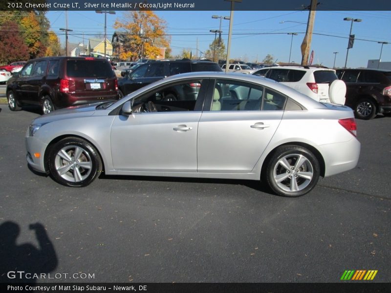 Silver Ice Metallic / Cocoa/Light Neutral 2012 Chevrolet Cruze LT