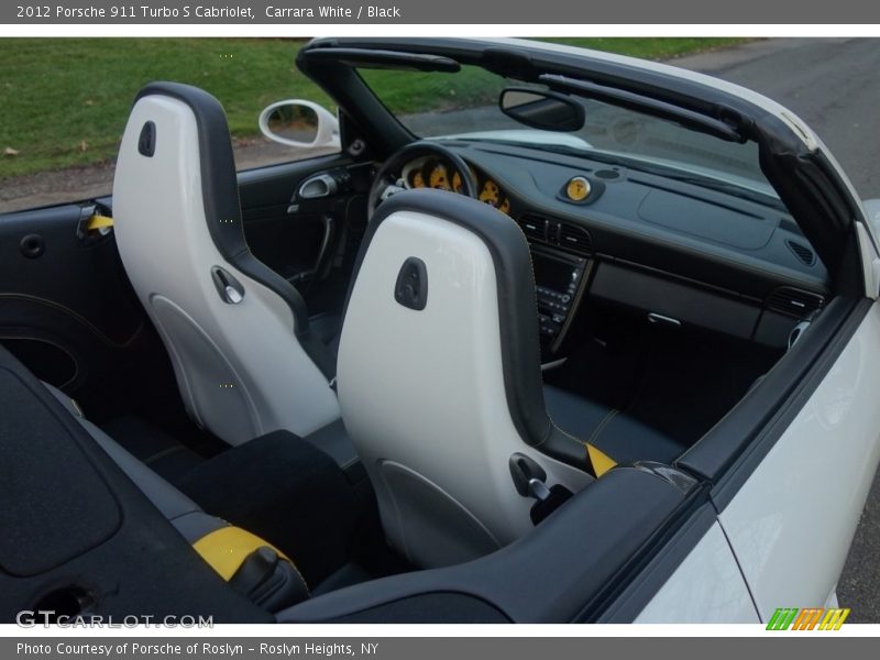 Carrara White / Black 2012 Porsche 911 Turbo S Cabriolet