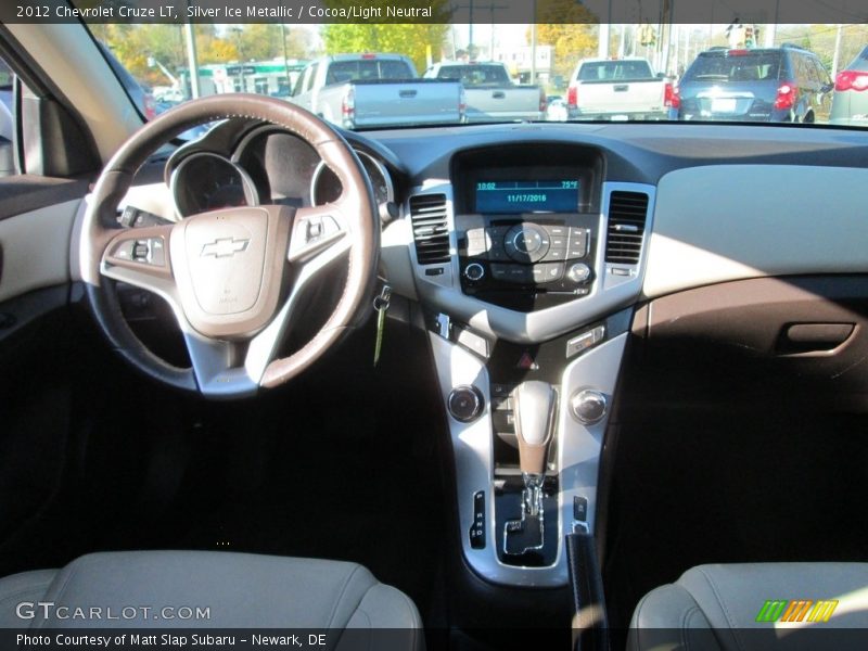 Silver Ice Metallic / Cocoa/Light Neutral 2012 Chevrolet Cruze LT