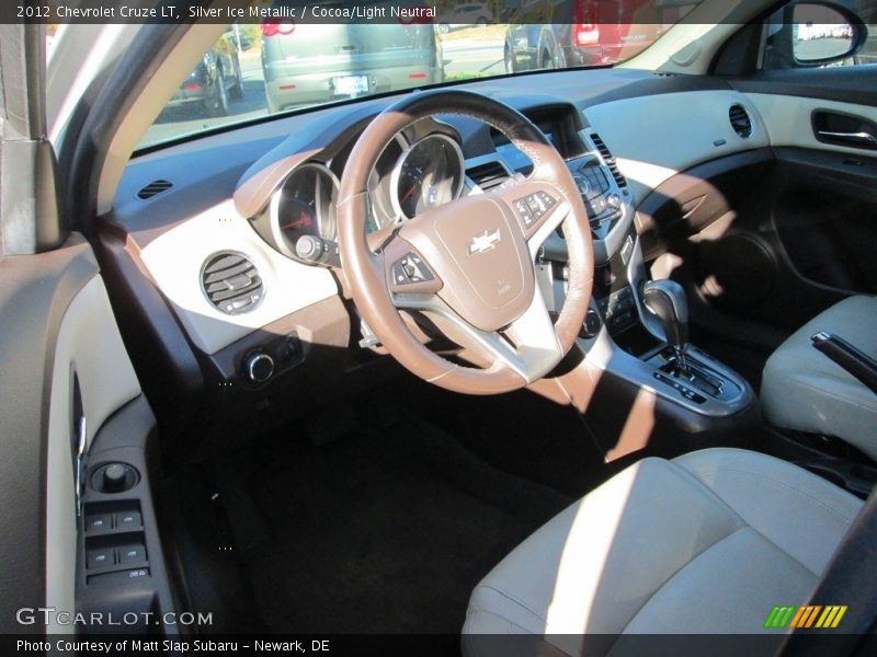 Silver Ice Metallic / Cocoa/Light Neutral 2012 Chevrolet Cruze LT