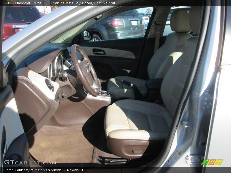 Silver Ice Metallic / Cocoa/Light Neutral 2012 Chevrolet Cruze LT