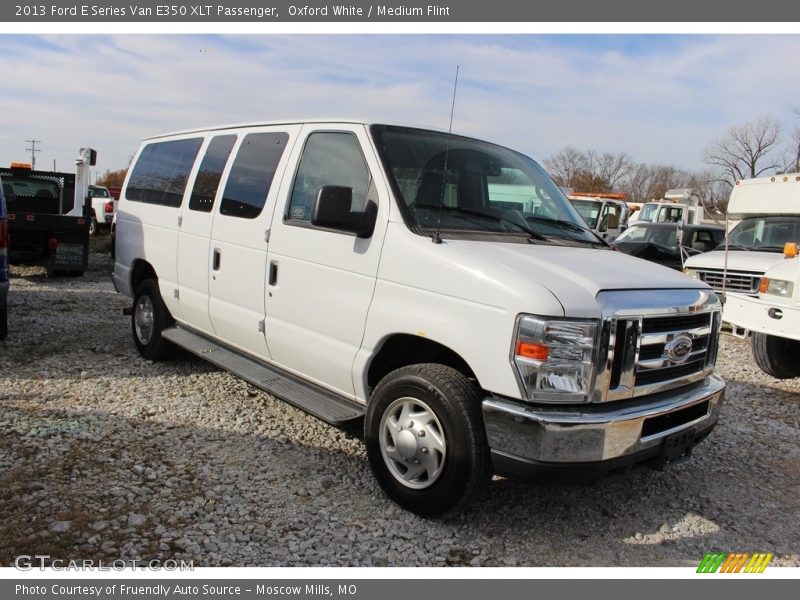Oxford White / Medium Flint 2013 Ford E Series Van E350 XLT Passenger