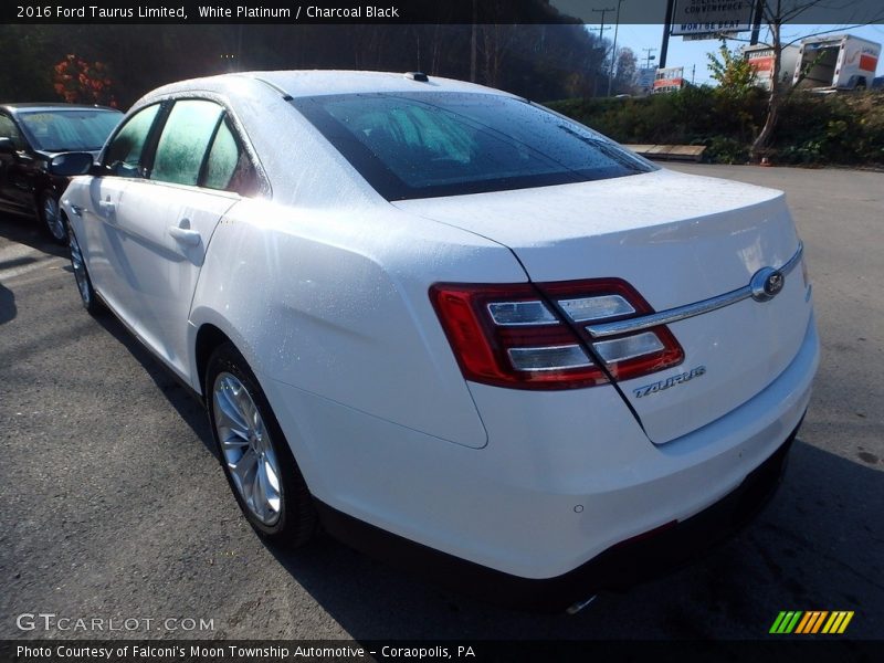 White Platinum / Charcoal Black 2016 Ford Taurus Limited