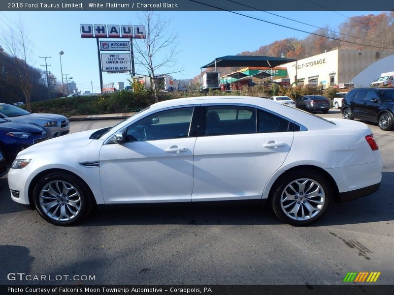 White Platinum / Charcoal Black 2016 Ford Taurus Limited